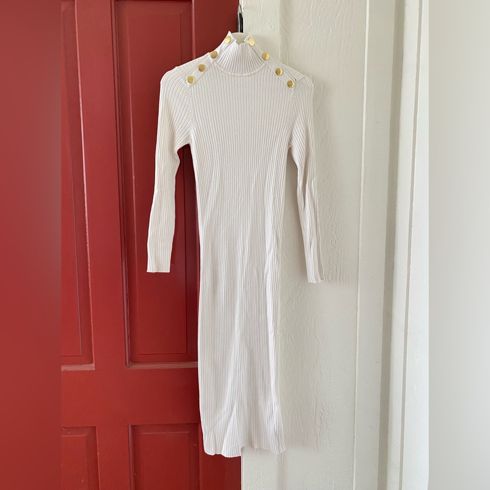 White Long Sleeve Zara Dress